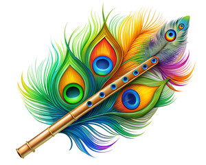 peacock feather illustration isolated on white background. PNG Transparent file type with high definition quality And vibrant color grading Available.