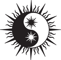 “Yin Yang Sun Symbol Collection”