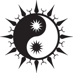 “Yin Yang Sun Symbol Collection”