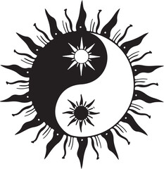 “Yin Yang Sun Symbol Collection”