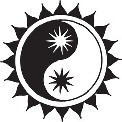 “Yin Yang Sun Symbol Collection”