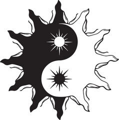 “Yin Yang Sun Symbol Collection”