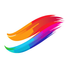 Modern Artistic Gradient Brush Stroke