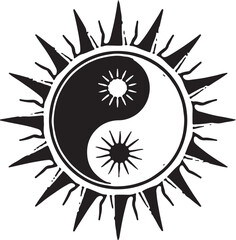“Yin Yang Sun Symbol Collection”