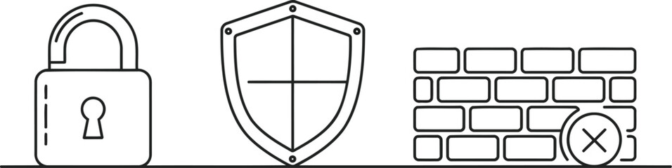 Obraz premium set of cyber tools for drawing