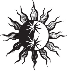 “Yin Yang Sun Symbol Collection”