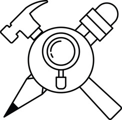 A hammer, a screwdriver