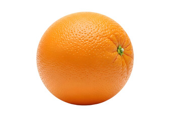 Fresh and Juicy Orange on White Background.