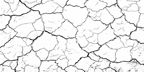 modern black and white scratch and cracks grunge texture dust and distressed wall pattern white background..

