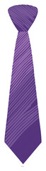 Purple necktie illustration, formal wear, business attire, elegant fashion item