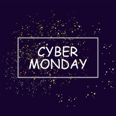 Cyber monday sale with a banner that says cyber monday sale.