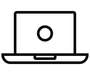 Computer vector icon on a white background. 