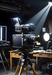 vintage movie camera