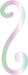 Obraz premium Pastel Gradient Swirl
