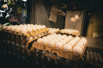 egg for sale at Manila Philippines wet market 2024 