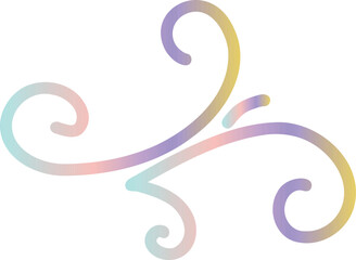 Pastel Gradient Decorative Swirl 