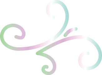 Pastel Gradient Decorative Swirl 