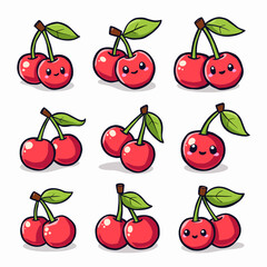 seamless pattern with cherries