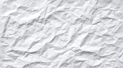 Obraz premium Textured white crumpled paper background with deep shadows and highlights