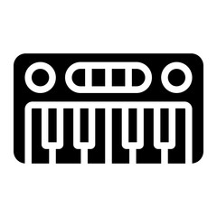 piano icon vector