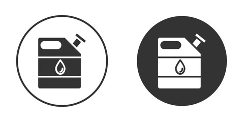 Oil can icon pictogram. Vector outline illustration isolated on white background.