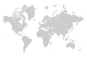 world map with wavy effect lines texture