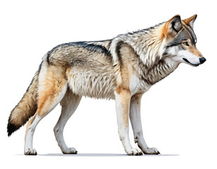 Wolf digital Art, Intricate Powerful and Ready for Print or Web, Sharp Details. Strong Identity. Timeless Design, Symbolize Strength, Courage, Logo, and Leadership

