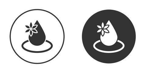 Essentials oil drop icon pictogram. Vector outline illustration isolated on white background.