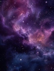 Fototapeta premium majestic purple nebula cosmic background starry night sky