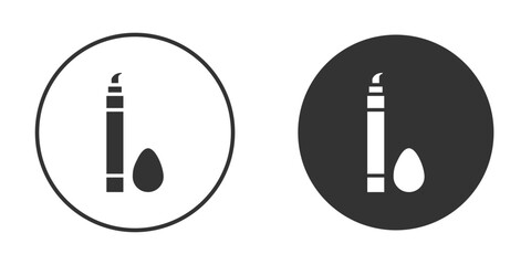 Concealer icon pictogram. Vector outline illustration isolated on white background.