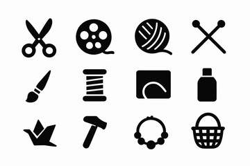 set of craft icons 