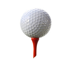Golf Ball on Tee Perfect for Golf Websites Courses and More on transparent background