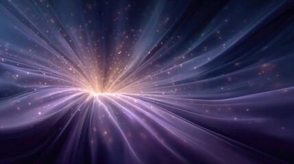 Abstract, radiant, flowing lines