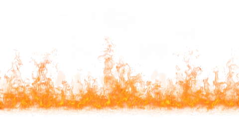 Fire Flames PNG Isolated Collection – Realistic Orange Red Flames Transparent Background