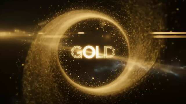 Gold circle design element abstract graphics branding creative inspiration