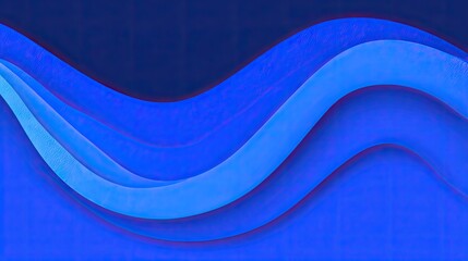 Blue wavy lines layered on a dark background.