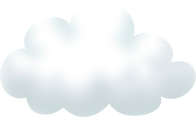 Obraz premium The clouds swelled like blue cartoons.