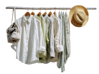 Trendy beach clothes fashion for vacation