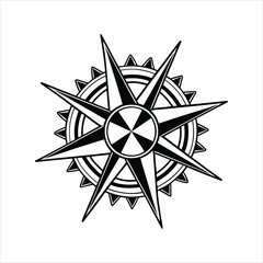 Fototapeta premium black star on a white background