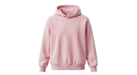 Pink Hoodie Sweatshirt Minimalist Style Apparel