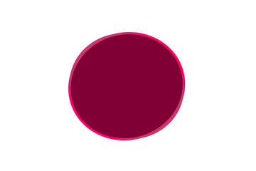 Dark red circular shape with pink glowing outline for sale labels, stickers, discount tags, posters, badges, and modern graphic design elements