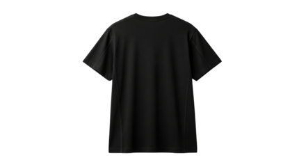 Black Tshirt Mockup Back View