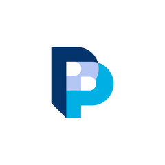 P logo letter,icon symbol modern monogram