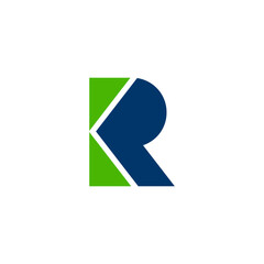 R arrow logo, letter R growth minimalist symbol