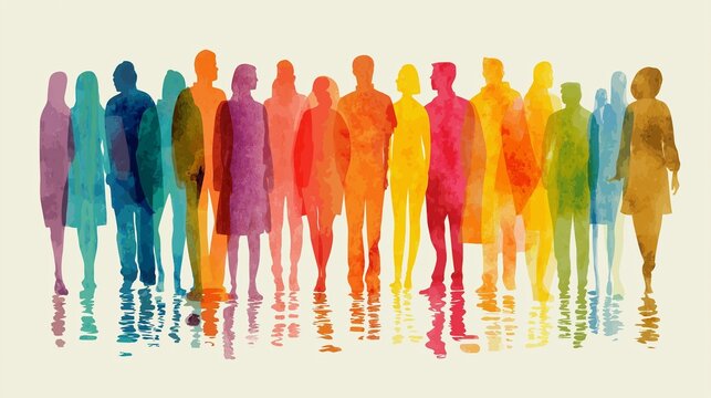 Symbol f&uuml;r Diversit&auml;t und Inklusion in der Gesellschaft