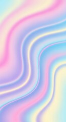 Fluid pastel gradient background with holographic effect, dynamic design