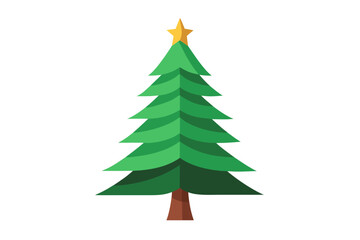christmas tree vector illustration