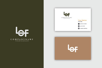 Modern lof Logo and Business Card Design for Corporate Branding.