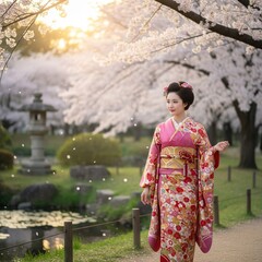 Woman in Kimono