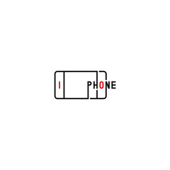 Phone typography logo idea.